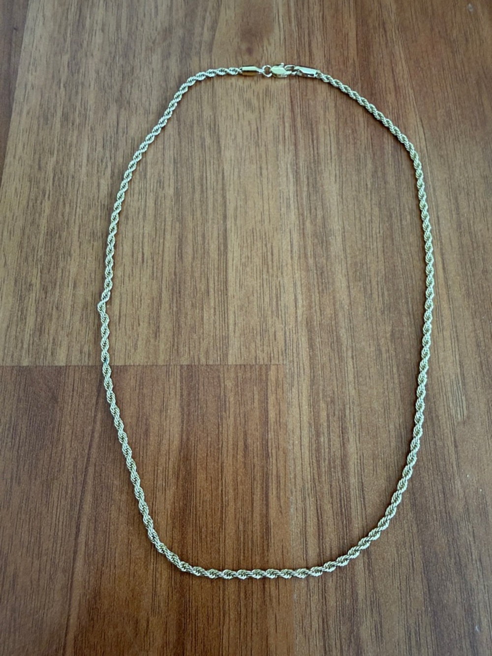 ❤️ Gold Tone Rope Chain Necklace New